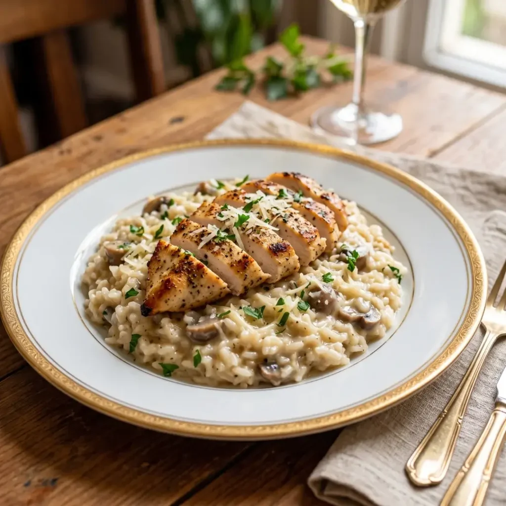 Arroz à Piamontese com Frango