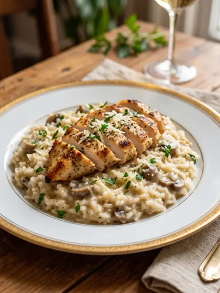 Arroz à Piamontese com Frango