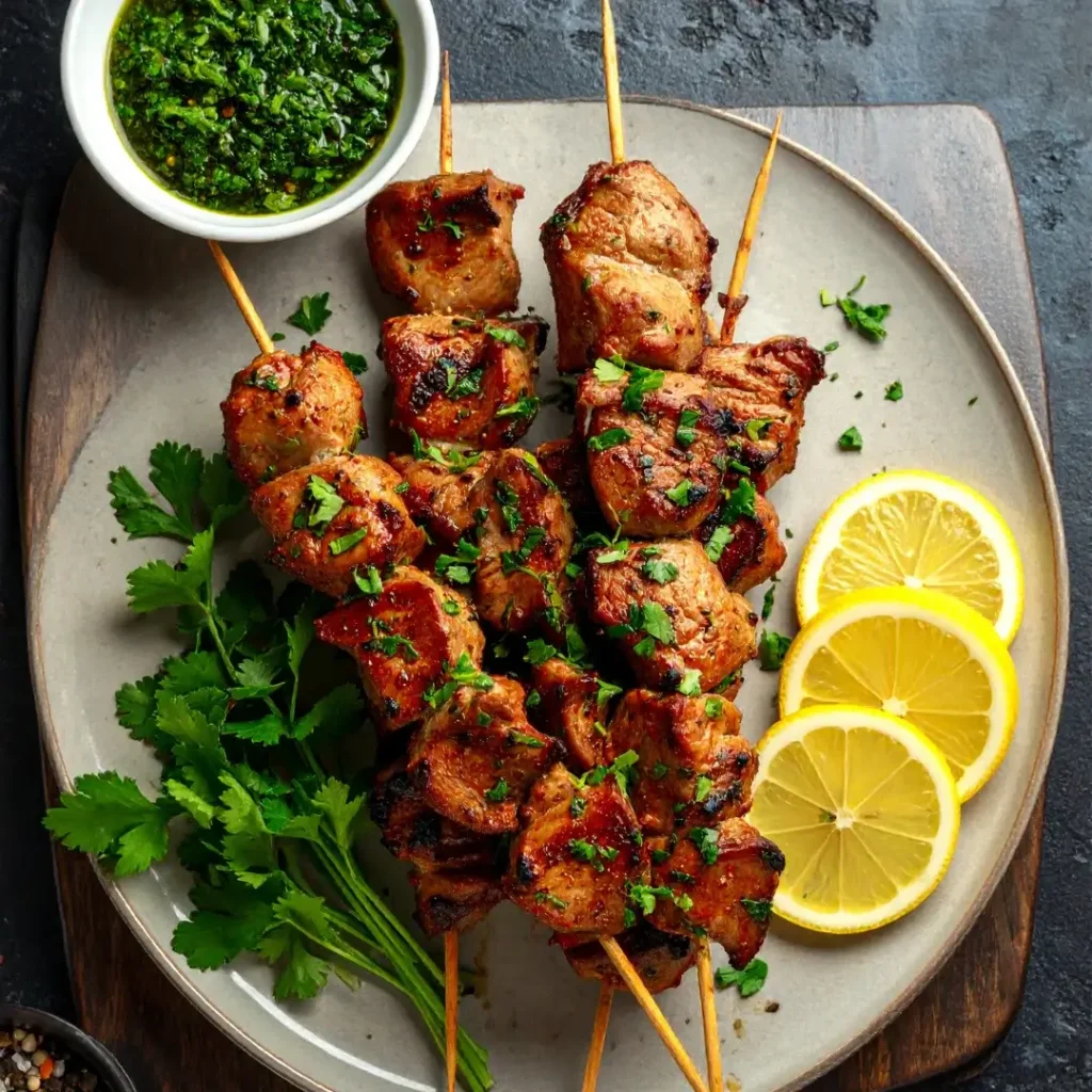 Espetinho de Frango ao Chimichurri