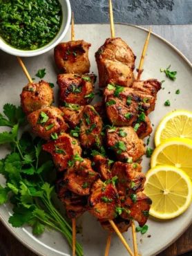Espetinho de Frango ao Chimichurri