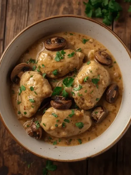 Frango ao Creme com Champignon